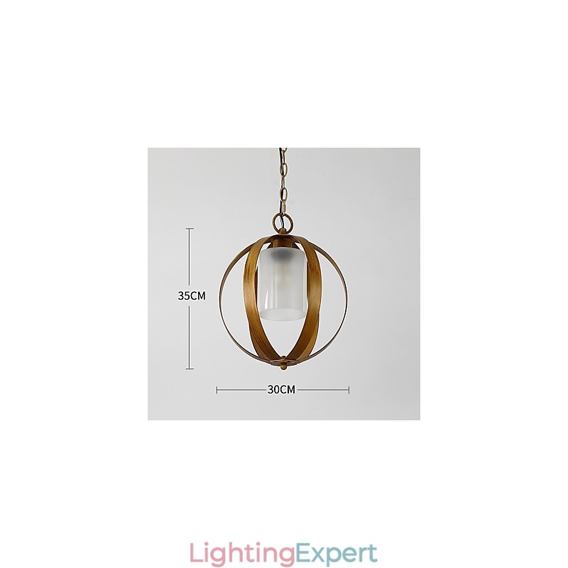 Loft Metal Amercian Industrial Style Painting Color with Glass European Chandelier Lamp the Indoor Decorate Pendant Lamp