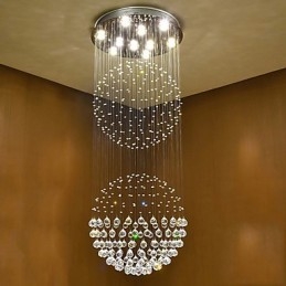 Crystal Ceiling Pendant Light Indoor Chandelier Home Hanging Lighting Lamps Fixtures