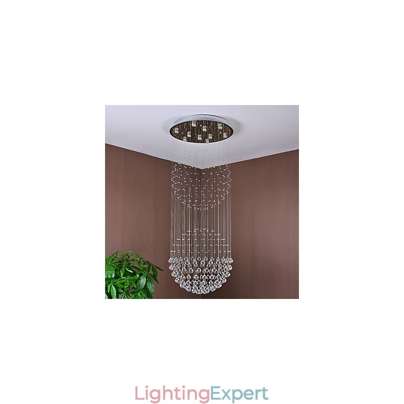 Crystal Ceiling Pendant Light Indoor Chandelier Home Hanging Lighting Lamps Fixtures