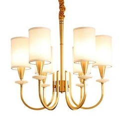 All Copper Chandelier Jade Decorative Chandelier