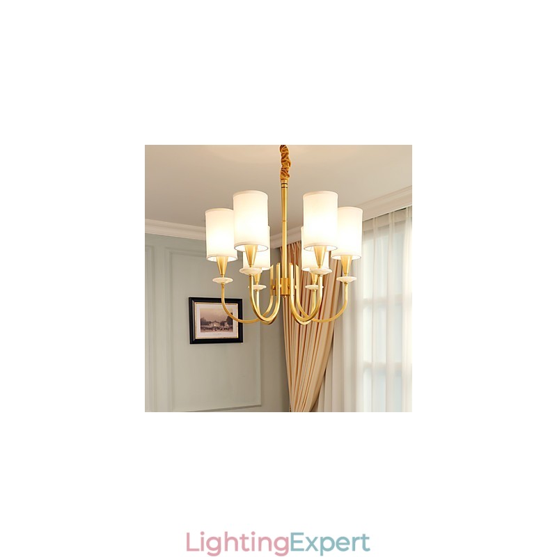 All Copper Chandelier Jade Decorative Chandelier