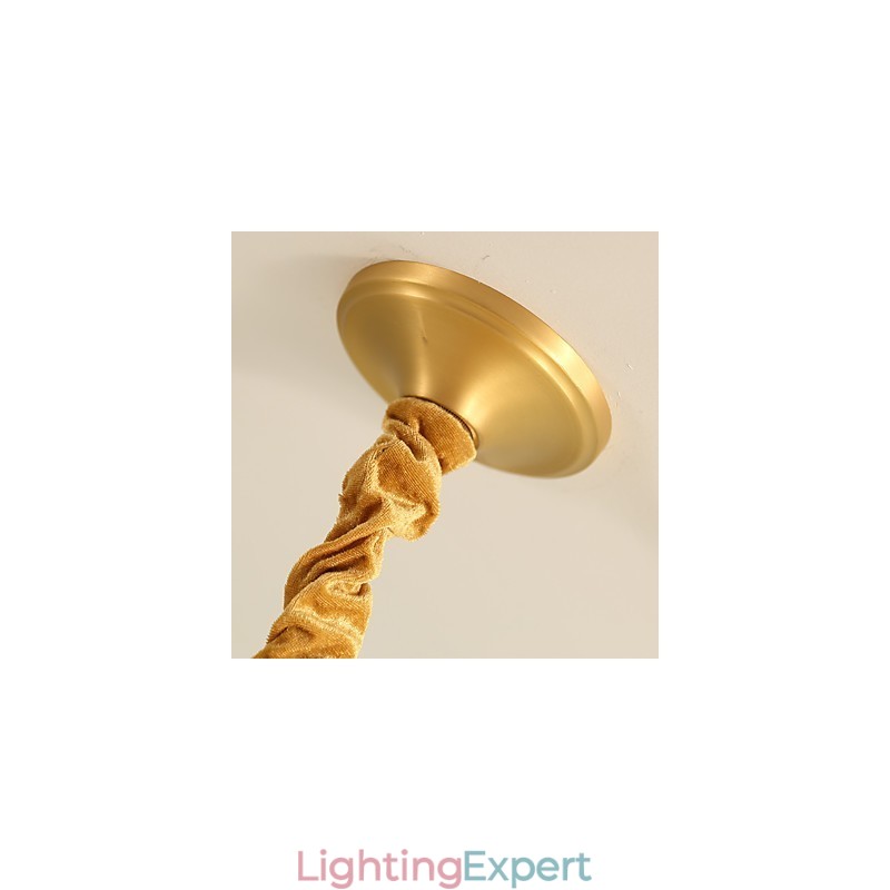 All Copper Chandelier Jade Decorative Chandelier
