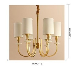 All Copper Chandelier Jade Decorative Chandelier