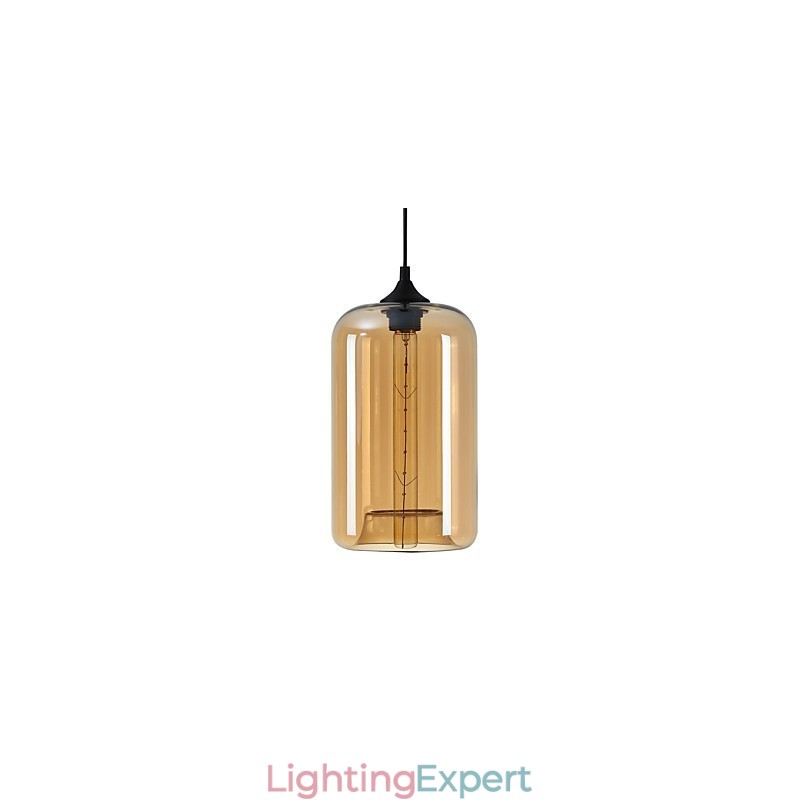 Bottle Design Pendant 1 Light Minimalist Iron Painting