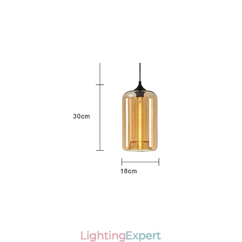 Bottle Design Pendant 1 Light Minimalist Iron Painting