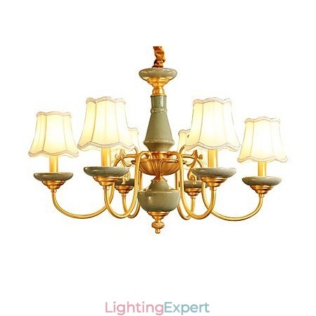 All Copper Chandelier Jade Decorative Chandelier All Copper Chandelier Jade Decorative Chandelier