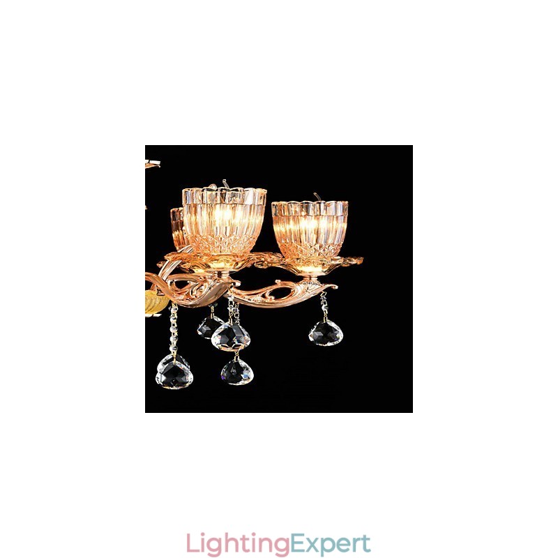 Modern Contemporary Traditional Classic Zinc Alloy Feature for Crystal Mini Style Metal Pendant Light