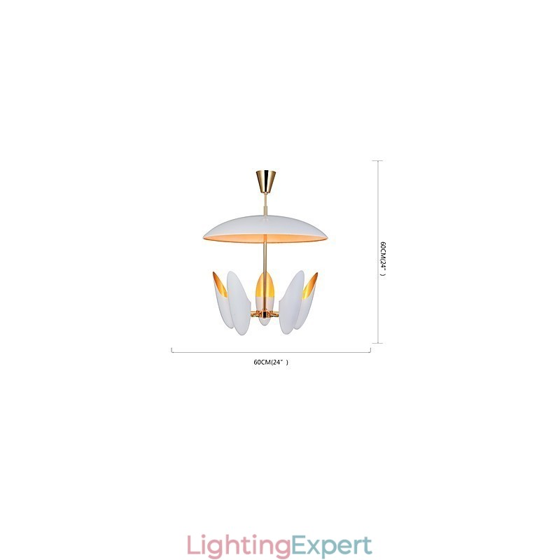 5 Light Chandelier Brief Art Modern Comtemporary Pendant Lamp