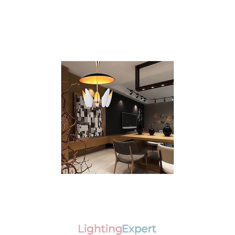5 Light Chandelier Brief Art Modern Comtemporary Pendant Lamp