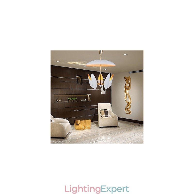 5 Light Chandelier Brief Art Modern Comtemporary Pendant Lamp