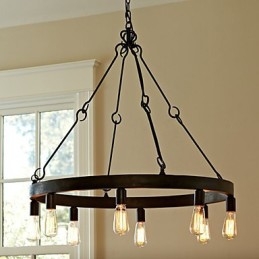 Retro Style Iron Pendent Light with 8 Lights
