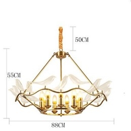 Modern Contemporary Brass Feature for Designers Metal Chandelier