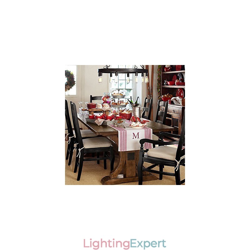 Retro Style Iron Pendent Light with 8 Lights