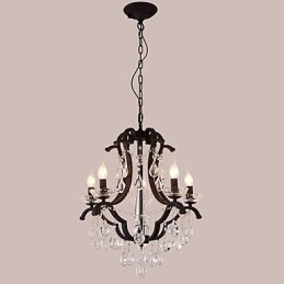 5 Lights Crystal Chandelier Modern Contemporary Traditional Classic Rustic Lodge Vintage Retro Lantern Drum Country Painting