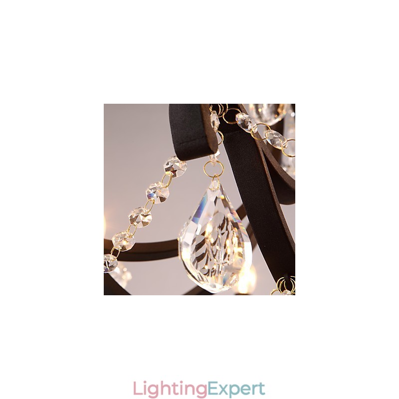5 Lights Crystal Chandelier Modern Contemporary Traditional Classic Rustic Lodge Vintage Retro Lantern Drum Country Painting