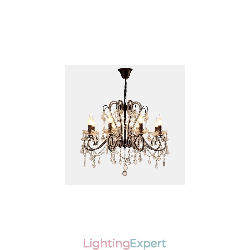 8 Lights Crystal Chandelier Modern Contemporary Traditional Classic Rustic Lodge Vintage Retro