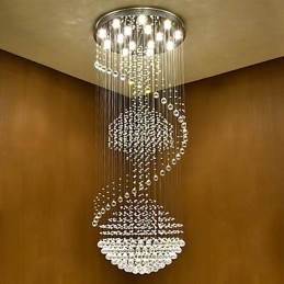 Modern Crystal Ceiling Pendant Light Indoor Chandelier Home Hanging Lighting Lamps Fixtures