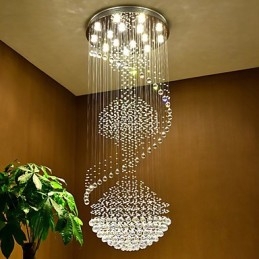 Modern Crystal Ceiling Pendant Light Indoor Chandelier Home Hanging Lighting Lamps Fixtures