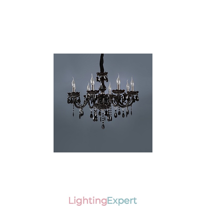 Modern Contemporary Electroplated Feature for Crystal Glass Chandelier