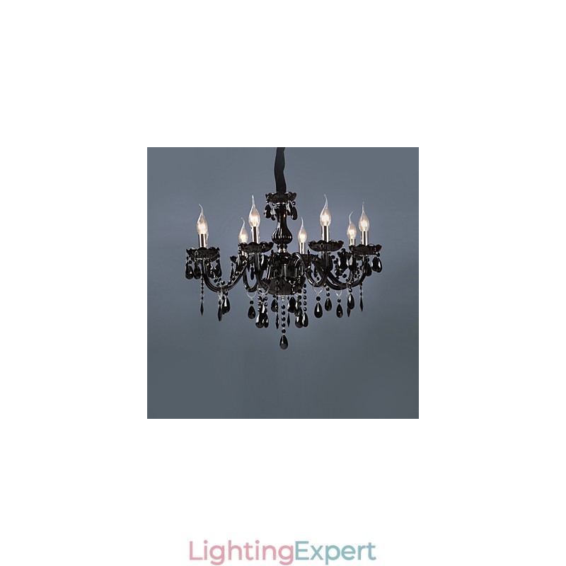Modern Contemporary Electroplated Feature for Crystal Glass Chandelier