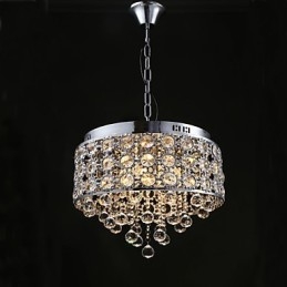 4 Lights Sunflower K9 Transparent Crystal Chandelier