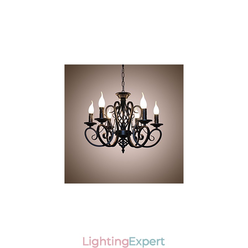European Style Chandelier Dining Lights Simple Originality Innovative Candles 6 Lights