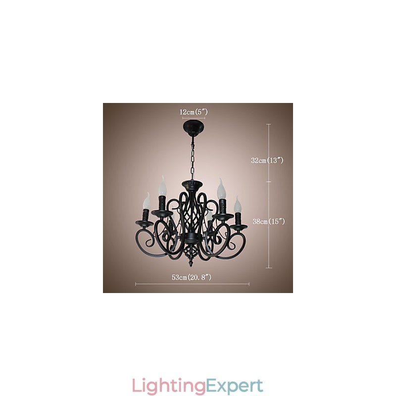 European Style Chandelier Dining Lights Simple Originality Innovative Candles 6 Lights