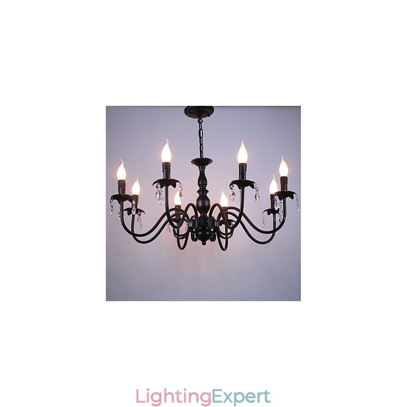 European Style Crystal Candle Lamp Lamp Clothing Shop Lamps And Lanterns Decoration Project Droplight
