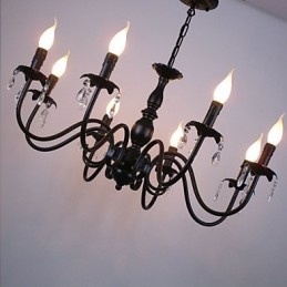 European Style Crystal Candle Lamp Lamp Clothing Shop Lamps And Lanterns Decoration Project Droplight