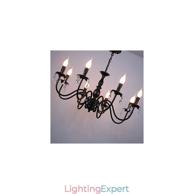 European Style Crystal Candle Lamp Lamp Clothing Shop Lamps And Lanterns Decoration Project Droplight