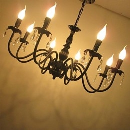 European Style Crystal Candle Lamp Lamp Clothing Shop Lamps And Lanterns Decoration Project Droplight