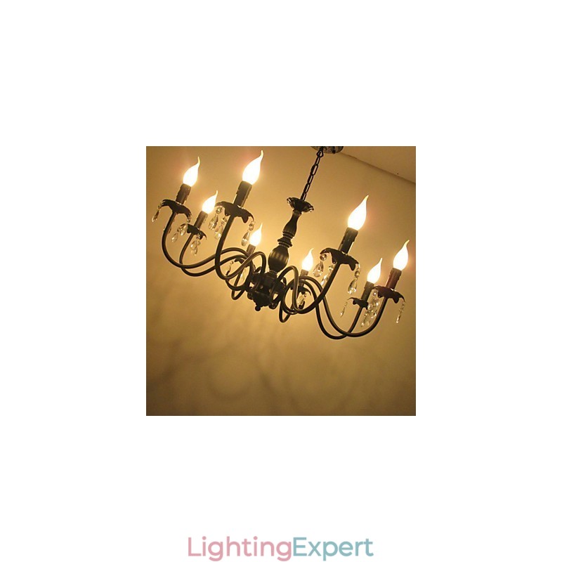 European Style Crystal Candle Lamp Lamp Clothing Shop Lamps And Lanterns Decoration Project Droplight