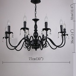European Style Crystal Candle Lamp Lamp Clothing Shop Lamps And Lanterns Decoration Project Droplight