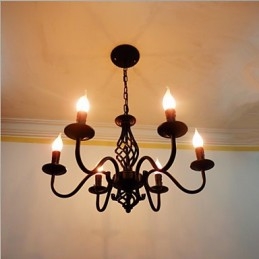 Artistic Chic & Modern Others Feature for Candle Style Metal Indoors 6 Bulbs Chandelier