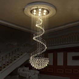 Modern Crystal Ceiling Chandelier Lights Indoor Pendant Lamp Deco Lighting Fixtures