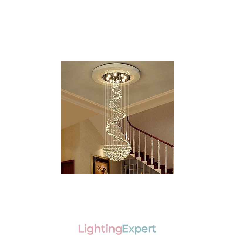 Modern Crystal Ceiling Chandelier Lights Indoor Pendant Lamp Deco Lighting Fixtures