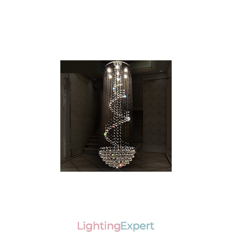 Modern Crystal Ceiling Chandelier Lights Indoor Pendant Lamp Deco Lighting Fixtures