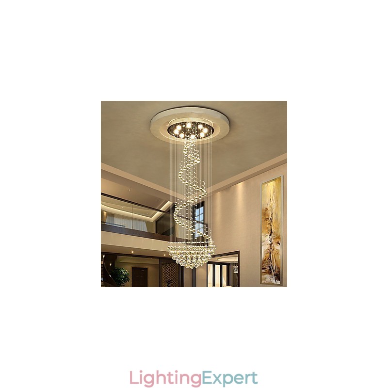 Modern Crystal Ceiling Chandelier Lights Indoor Pendant Lamp Deco Lighting Fixtures