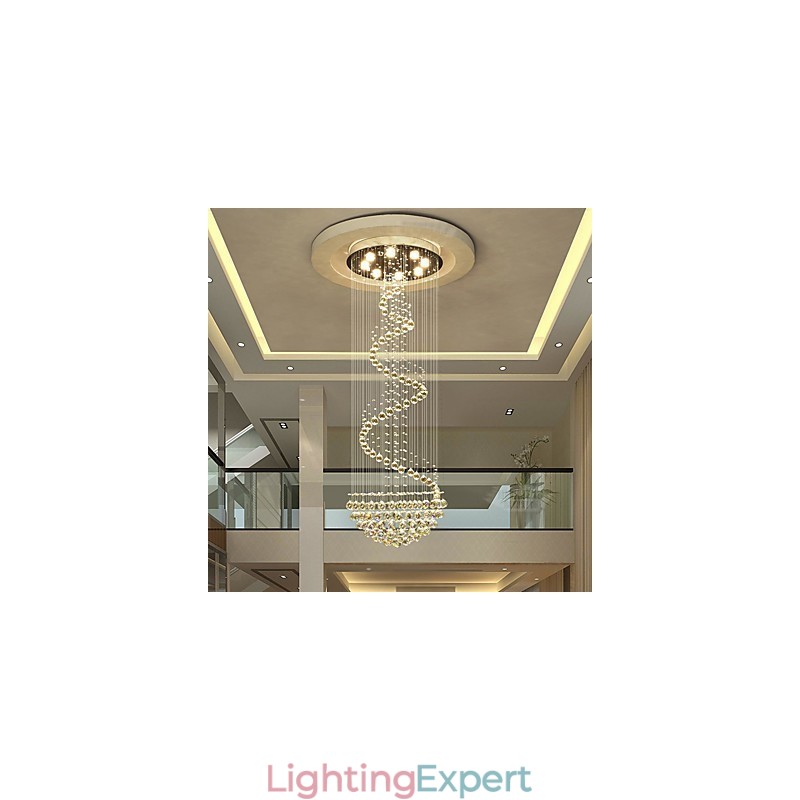 Modern Crystal Ceiling Chandelier Lights Indoor Pendant Lamp Deco Lighting Fixtures