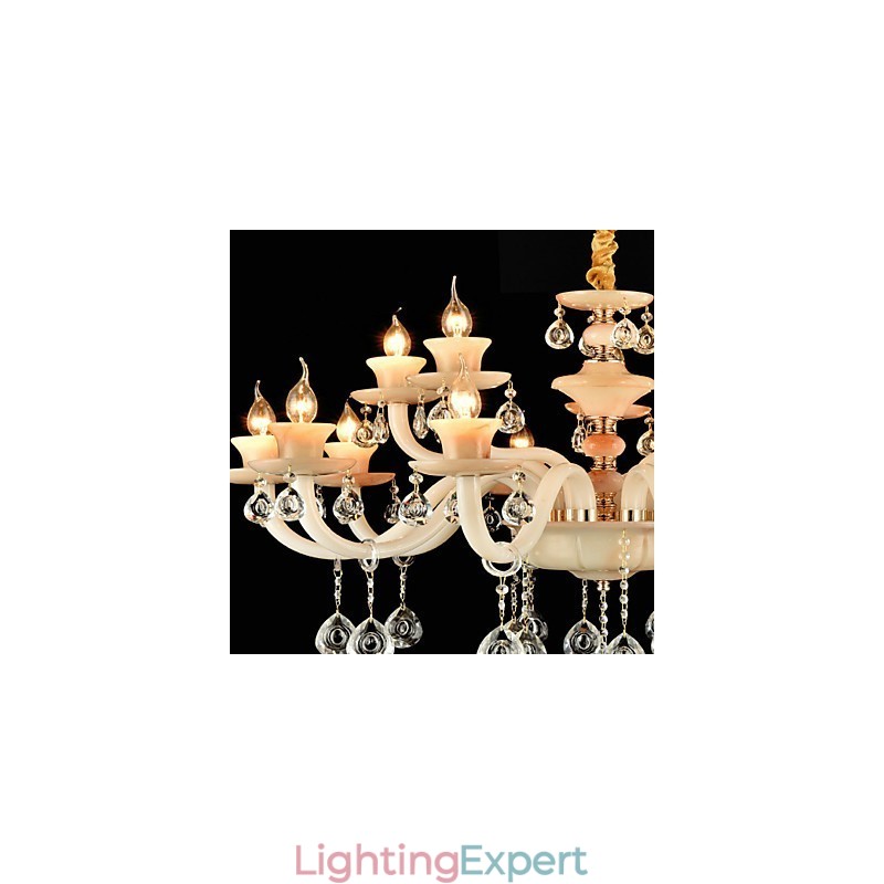 Modern Contemporary Traditional Classic Electroplated Feature for Crystal Mini Style MetalDining Chandelier