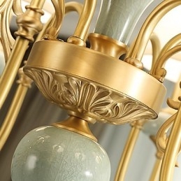 Traditional Classic Country Brass Feature for Mini Style Metal 3 Bulbs Chandelier
