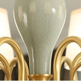 Traditional Classic Country Brass Feature for Mini Style Metal 3 Bulbs Chandelier