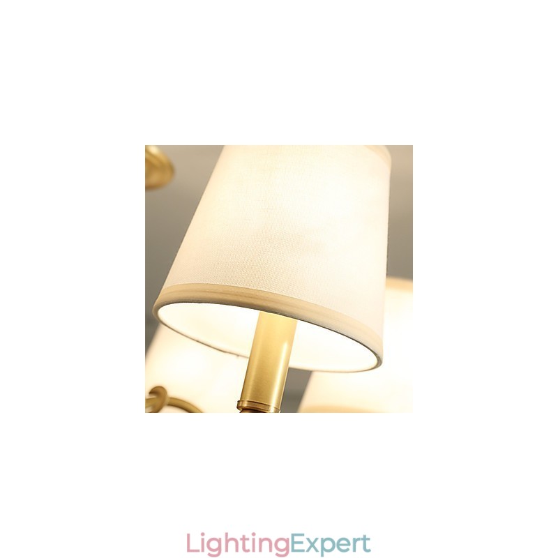 Traditional Classic Country Brass Feature for Mini Style Metal 3 Bulbs Chandelier