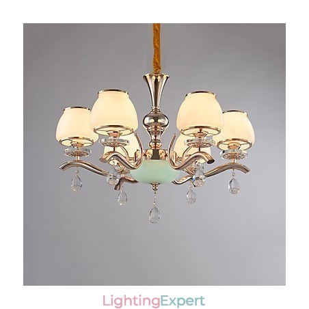 Chandelier Modern Contemporary Electroplated Feature for Crystal Metal Chandelier Modern Contemporary Electroplated Feature for Crystal Metal