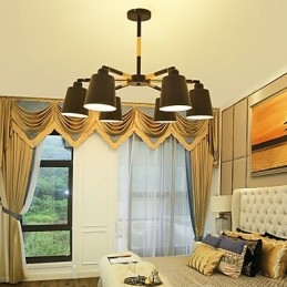 Pendant Light Traditional Classic Painting Feature for Mini Style Wood Bamboo