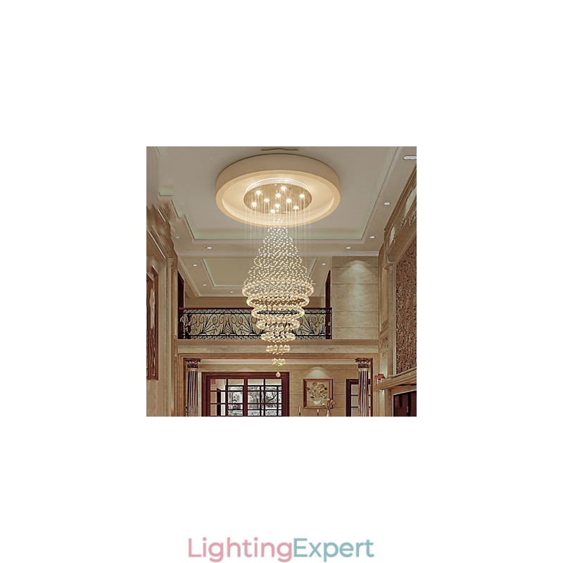 Contemporary Crystal Ceiling Pendant Light Modern Chandelier Home Hanging Lighting Chandelier Lamps Fixtures