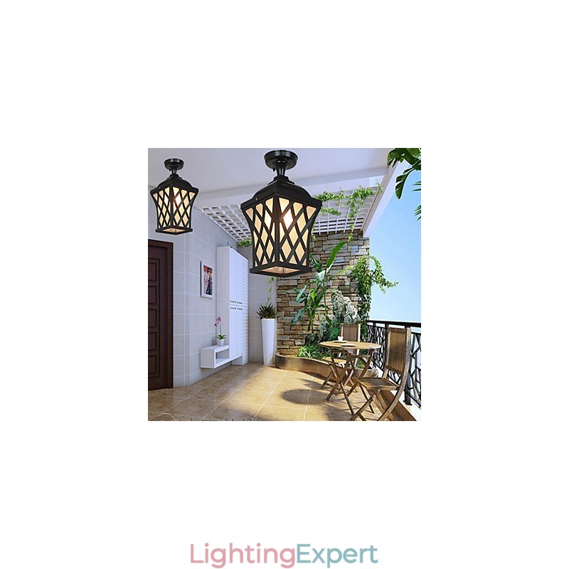 Rural Lamp American Garden Patio Door Outdoor Waterproof Grape Droplight