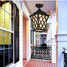 Rural Lamp American Garden Patio Door Outdoor Waterproof Grape Droplight