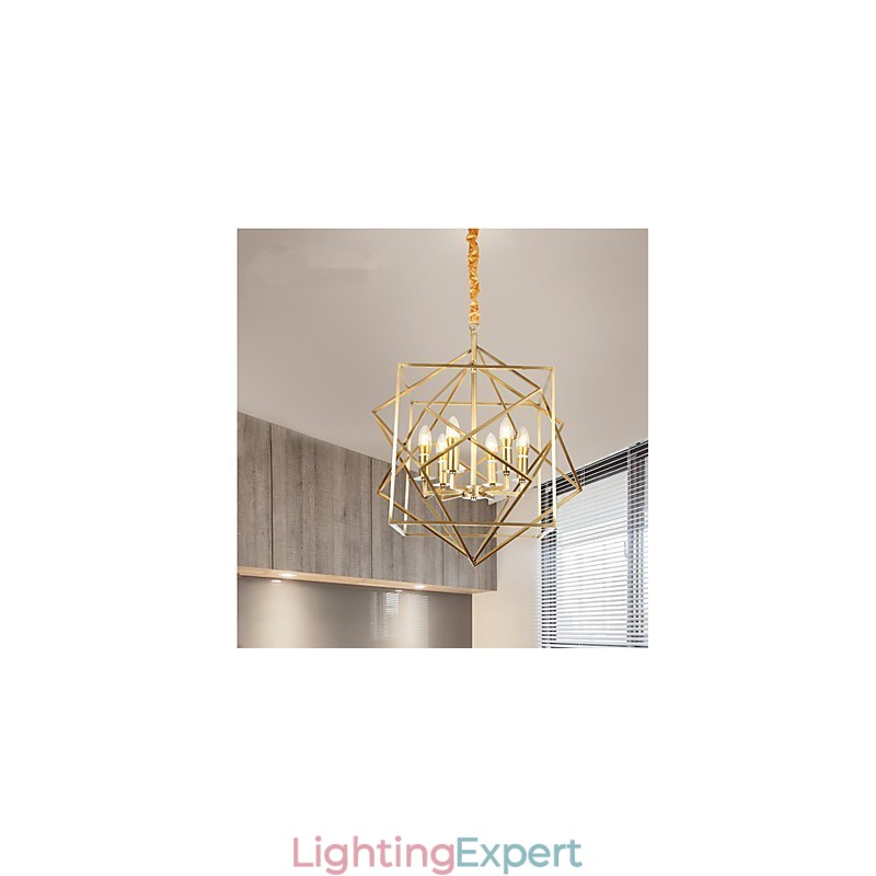 Lantern Brass Feature for Designers Metal Chandelier