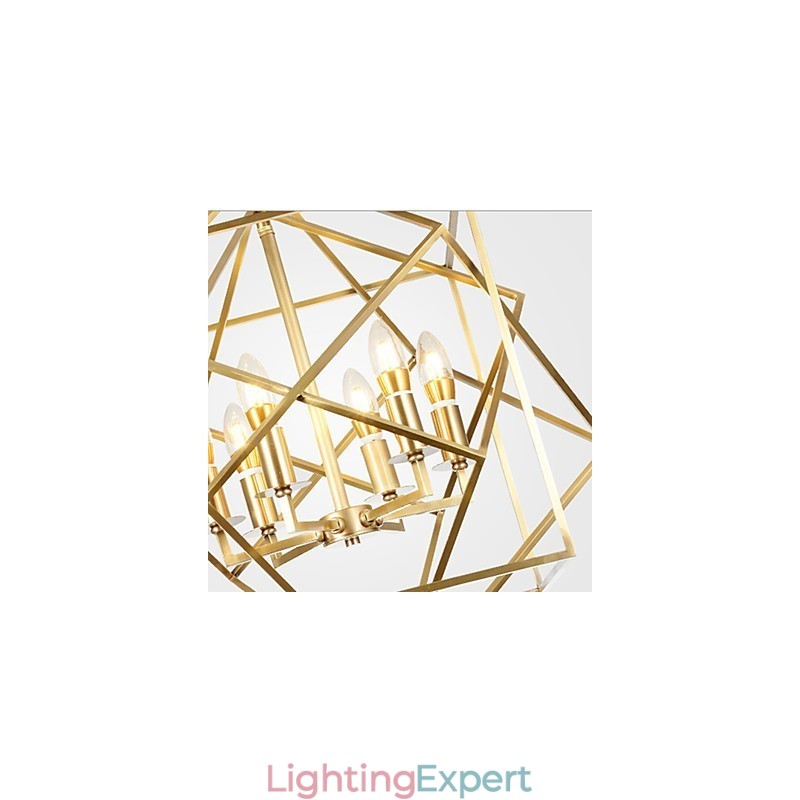Lantern Brass Feature for Designers Metal Chandelier